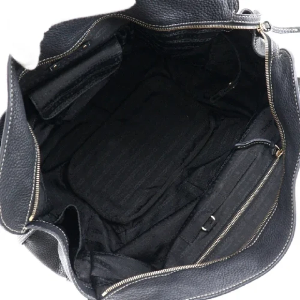 Celine Vintage Pre-owned Leather totes Black Dames