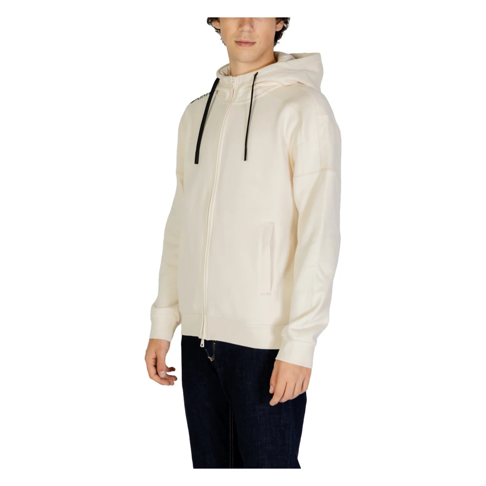 Emporio Armani EA7 Beige Rits Hoodie Beige Heren
