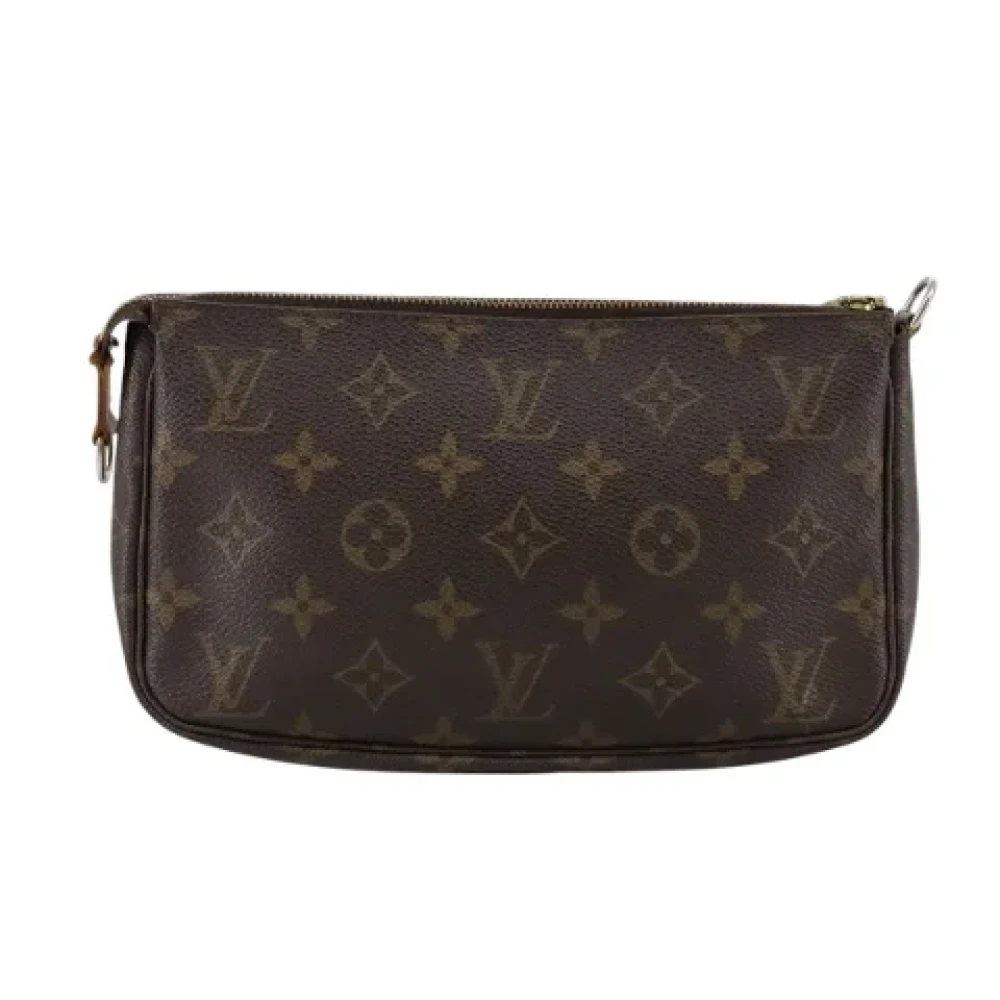 Louis Vuitton Vintage Pre-owned Canvas clutches Brown Dames