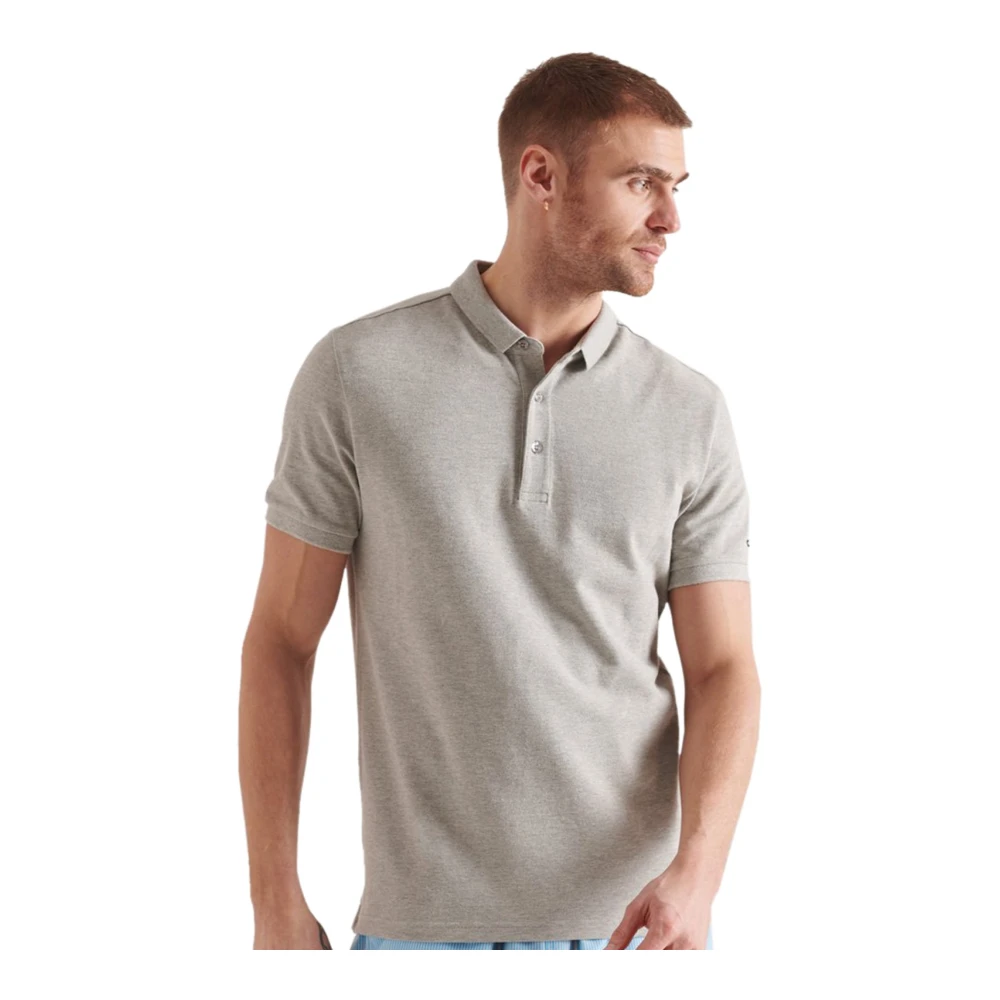 Superdry Polo Shirts Gray Heren