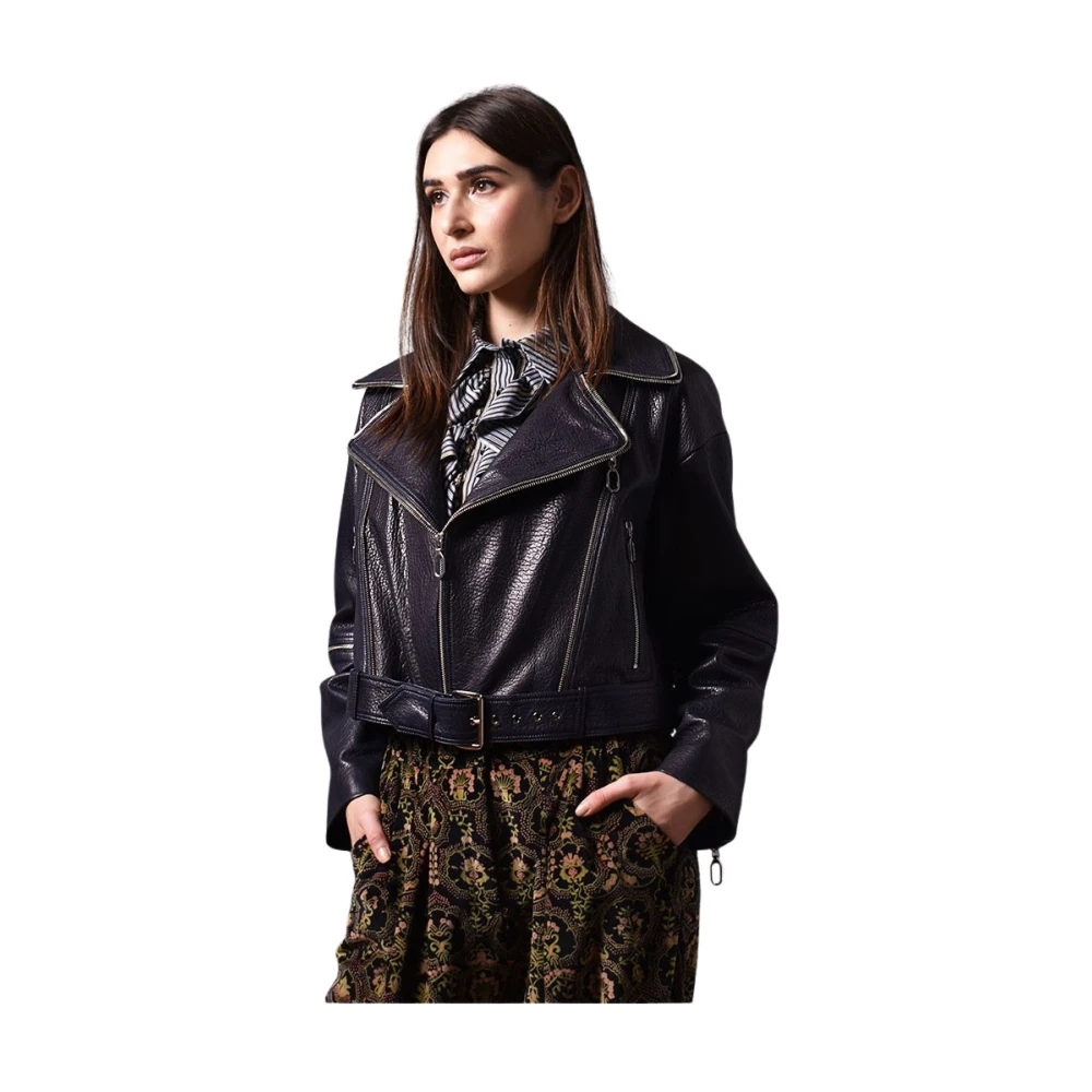 Poche Paris Stijlvolle Jas voor Mannen Blue Dames