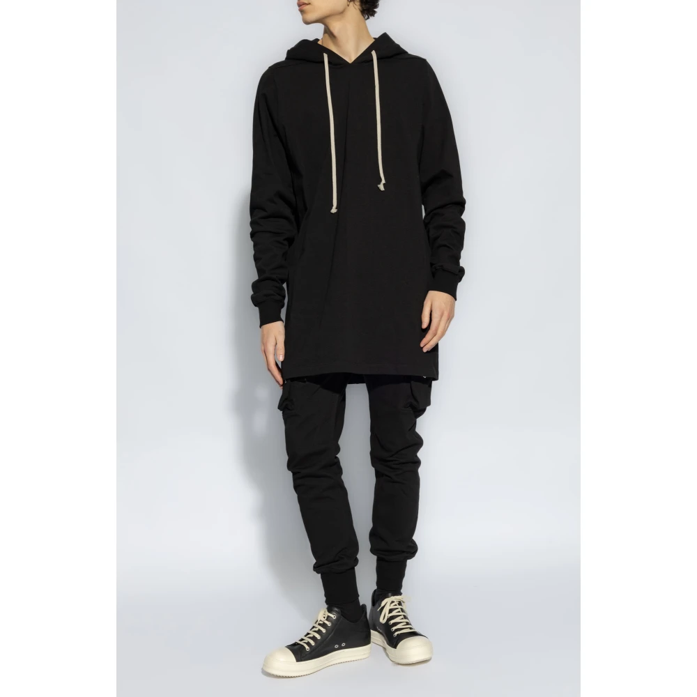 Rick Owens Katoenen hoodie Black Heren