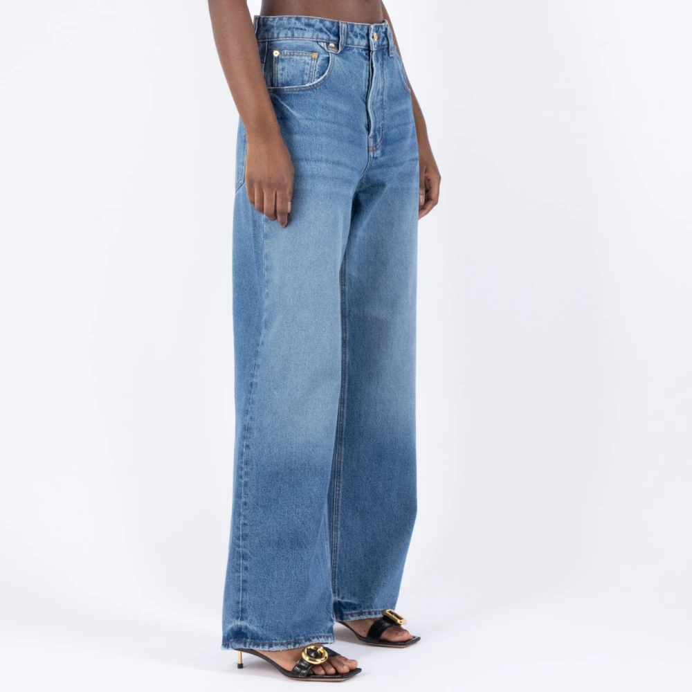Jacquemus Wijde Pijp Denim Jeans Blue Dames