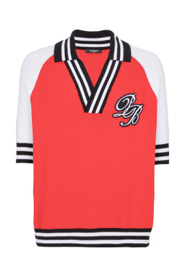 polo-en-maille-college-baseball-pb-signature