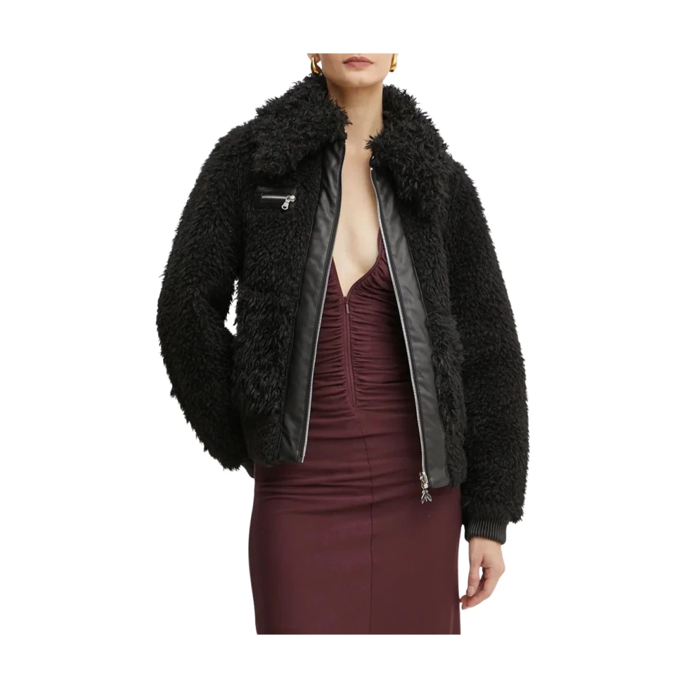 PATRIZIA PEPE Omkeerbare Korte Jas Stijl 2O0139E054 Black Dames