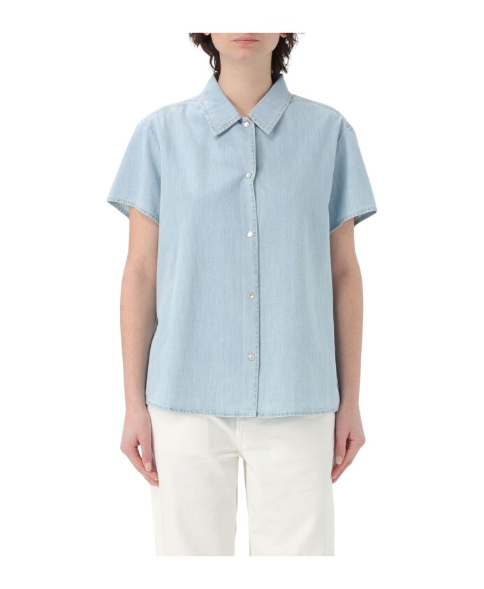 chemise-en-denim-bleu-coupe-decontractee