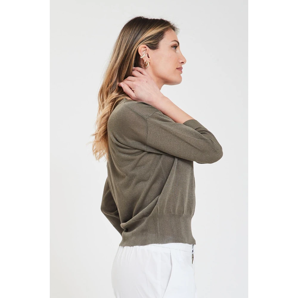 Alpha Studio Giro Shirt Green Dames