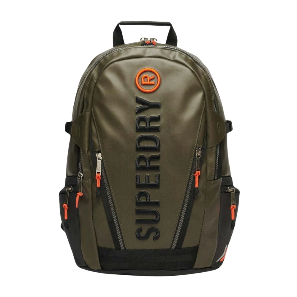Superdry Grön Broderad Olivgrön Ryggsäck