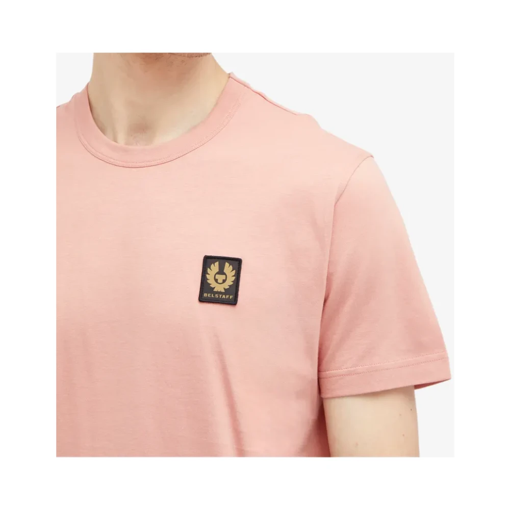 Belstaff Rust Pink Phoenix Logo Tee Pink Heren