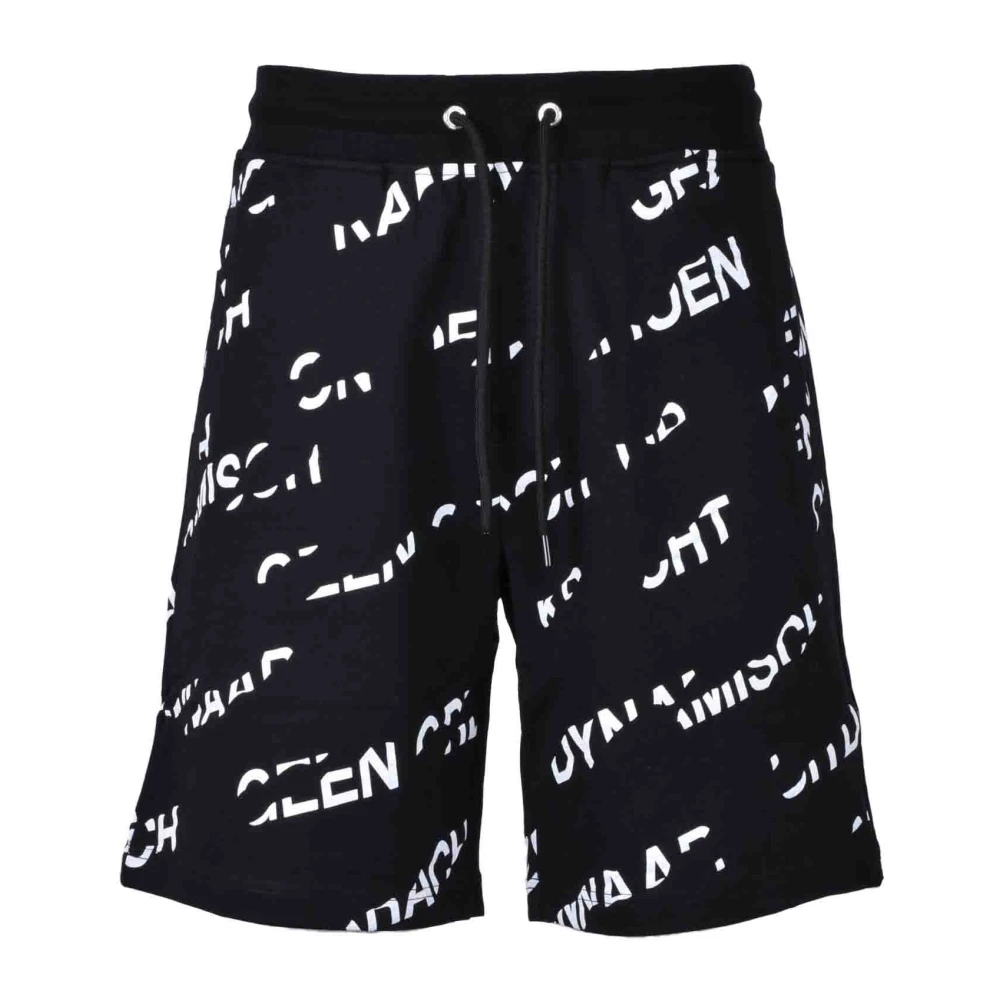Bikkembergs Katoen Elastaan Bermuda Shorts Black Heren