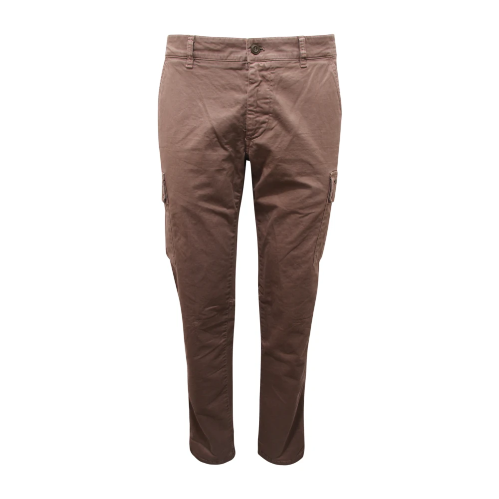 Mason's Men's Brown Chile Cargo Trousers - Slim-Fit Trousers - S - Trousers
