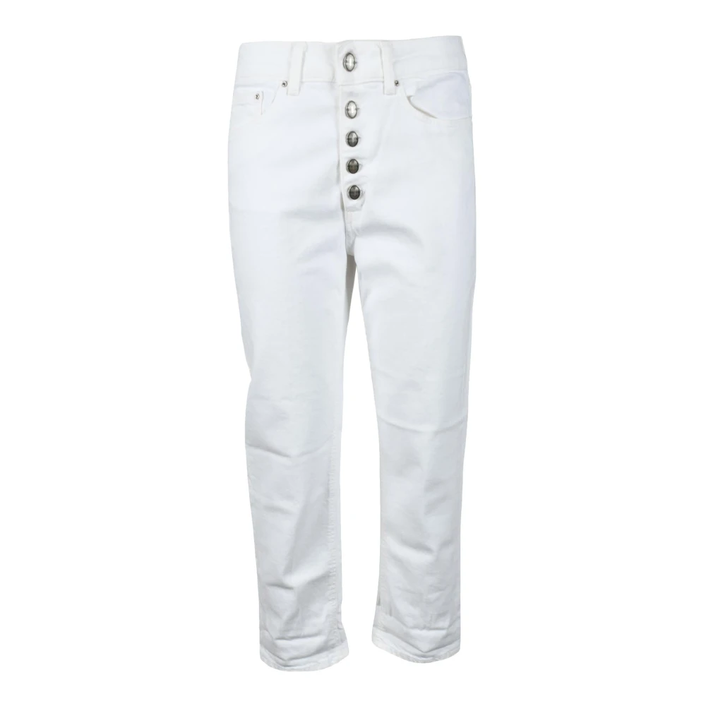 Dondup Cropped Jeans White, Dam