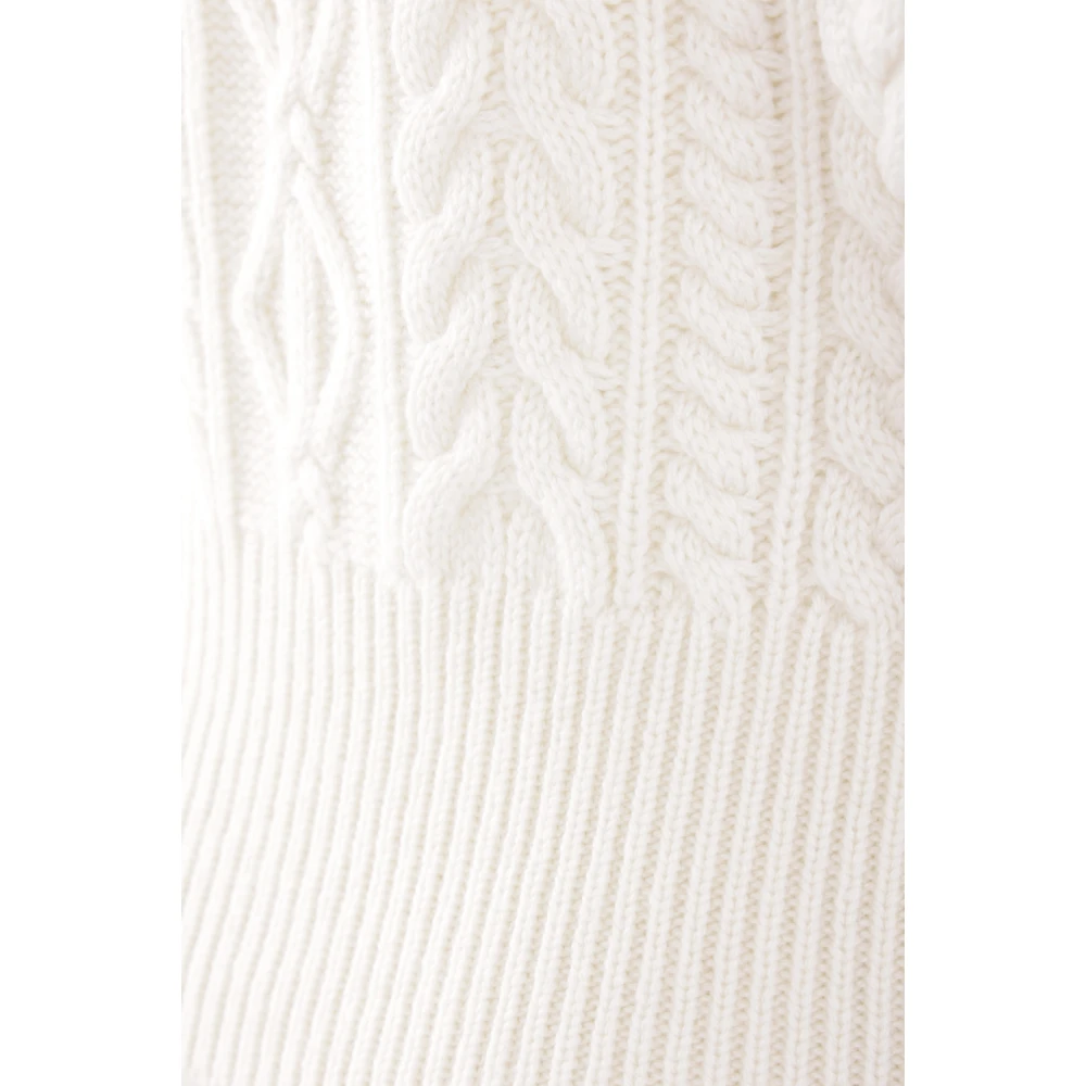 Max Mara Witte Trui met M Monogram White Dames