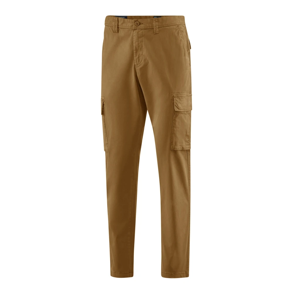 BomBoogie Cargo broek in keperstof Beige Heren