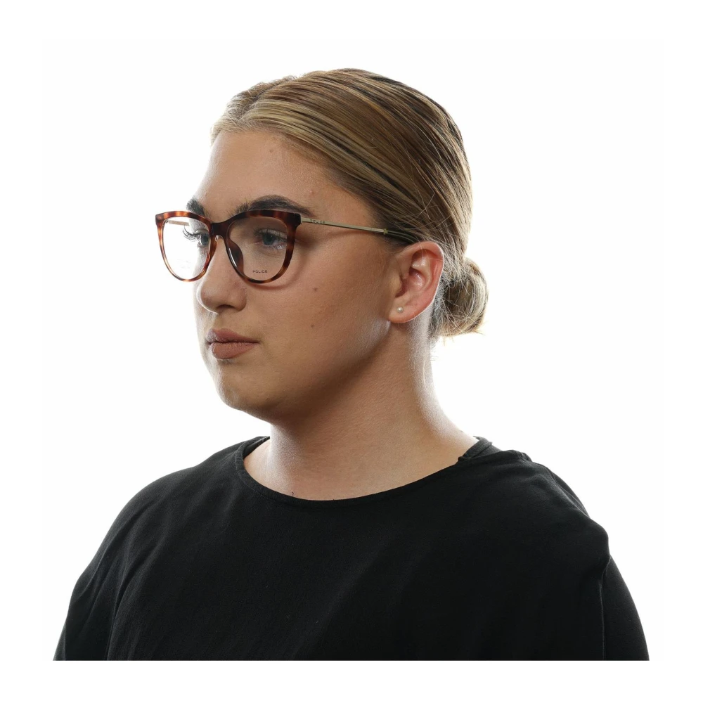 Police Bruine Dames Metalen Plastic Optische Brillen Brown Dames
