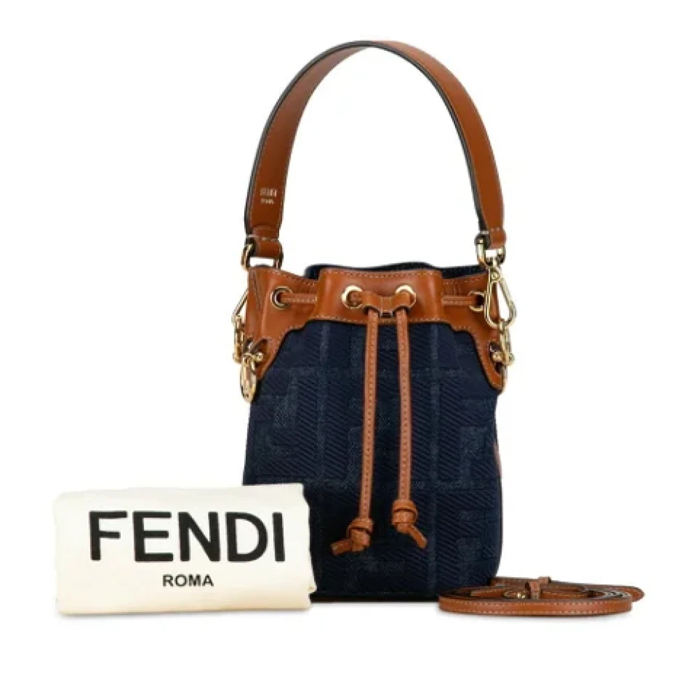 Fendi Vintage Pre-owned Denim fendi-bags Blue Dames