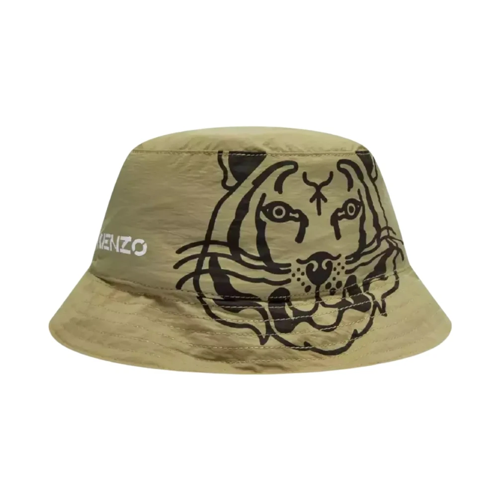 Kenzo Groene Tiger Bucket Hat Green Dames