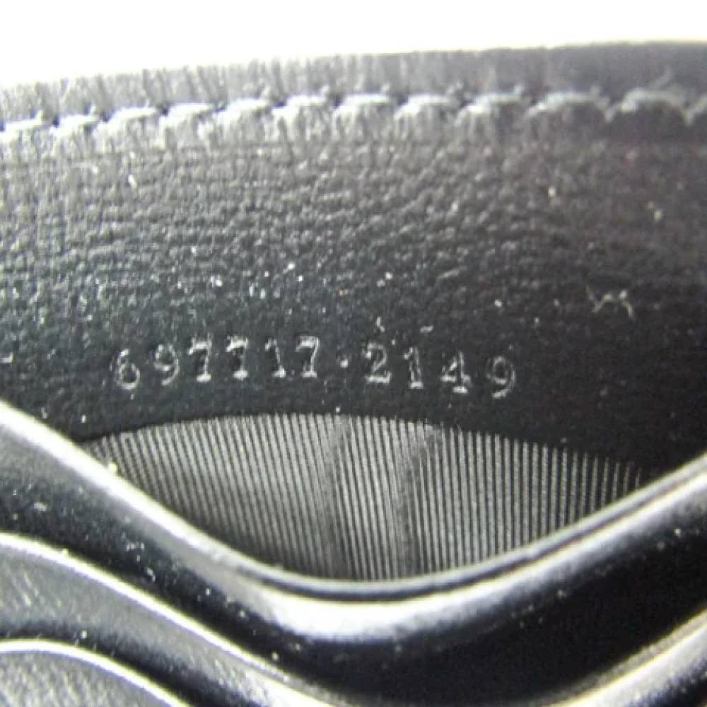 Gucci Vintage Pre-owned Leather wallets Black Dames
