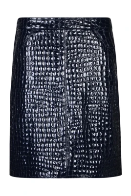 Croc Print Kjol