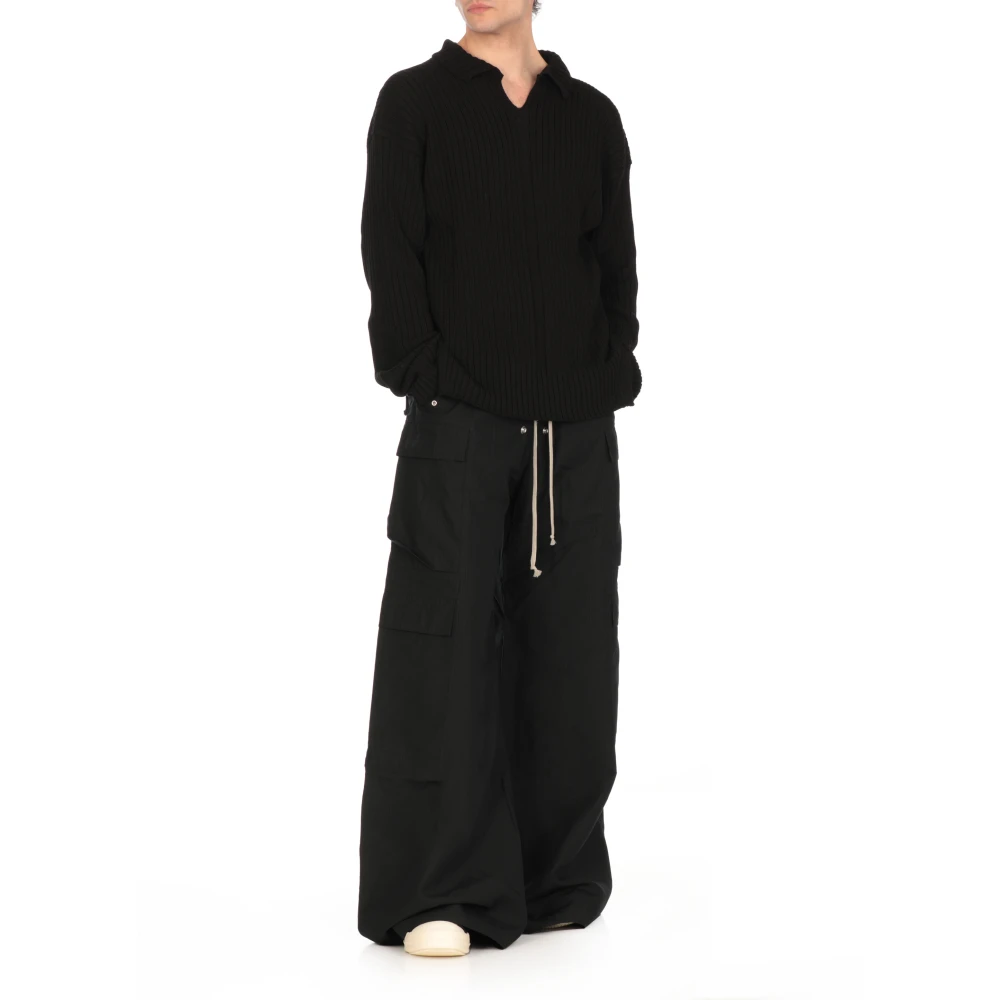 Rick Owens Zwarte Katoenen Trui Black Heren