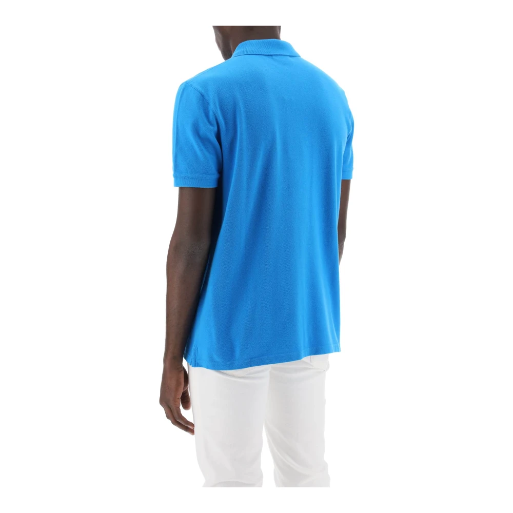 Maison Kitsuné Polo Shirts Blue Heren