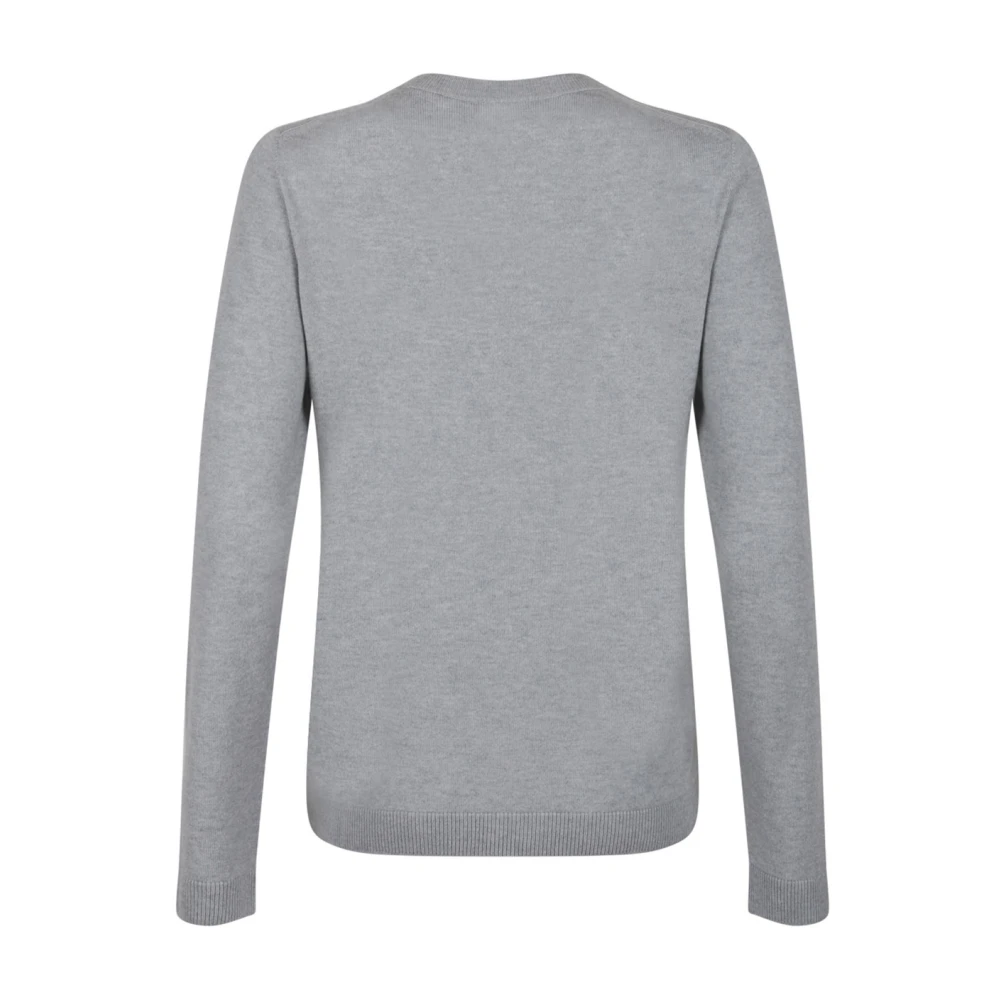 Gran Sasso Lichtgrijze Crew Neck Sweater Gray Dames