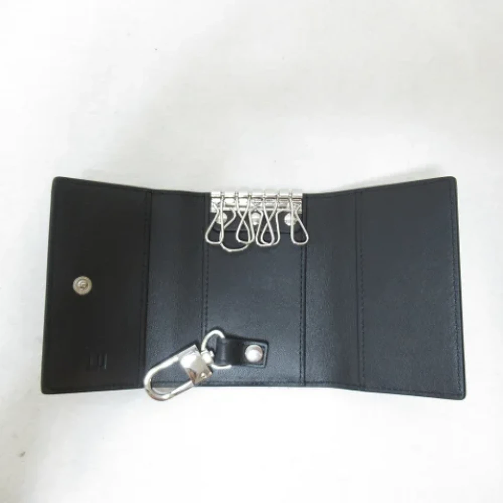 Dunhill Pre-owned Leather key-holders Black Dames