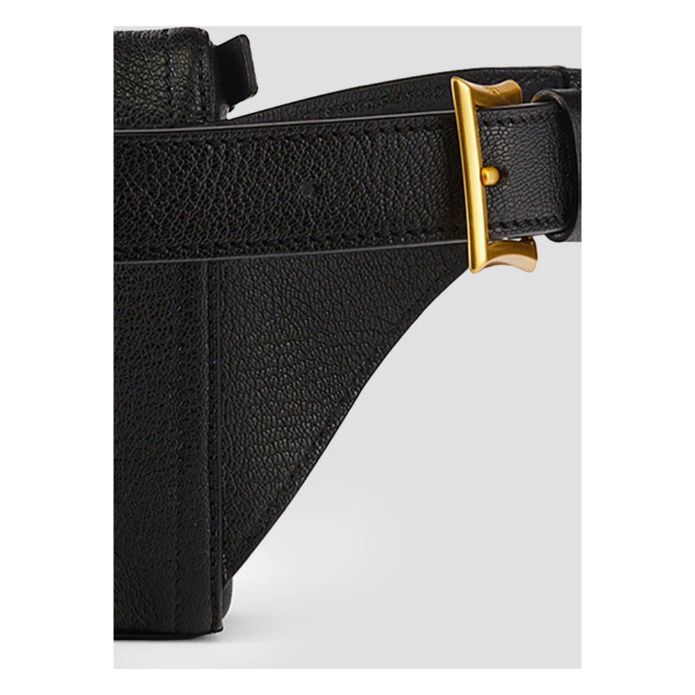 MCM Diamanten 3D heuptas gemaakt van geitenleer Black Dames
