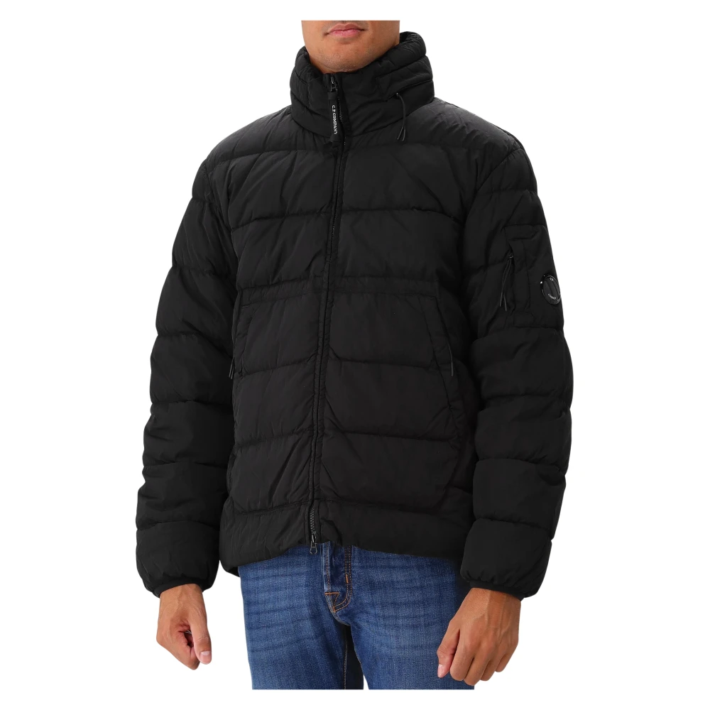 C.p. Company Men's Black Down Jacket Winter Style
