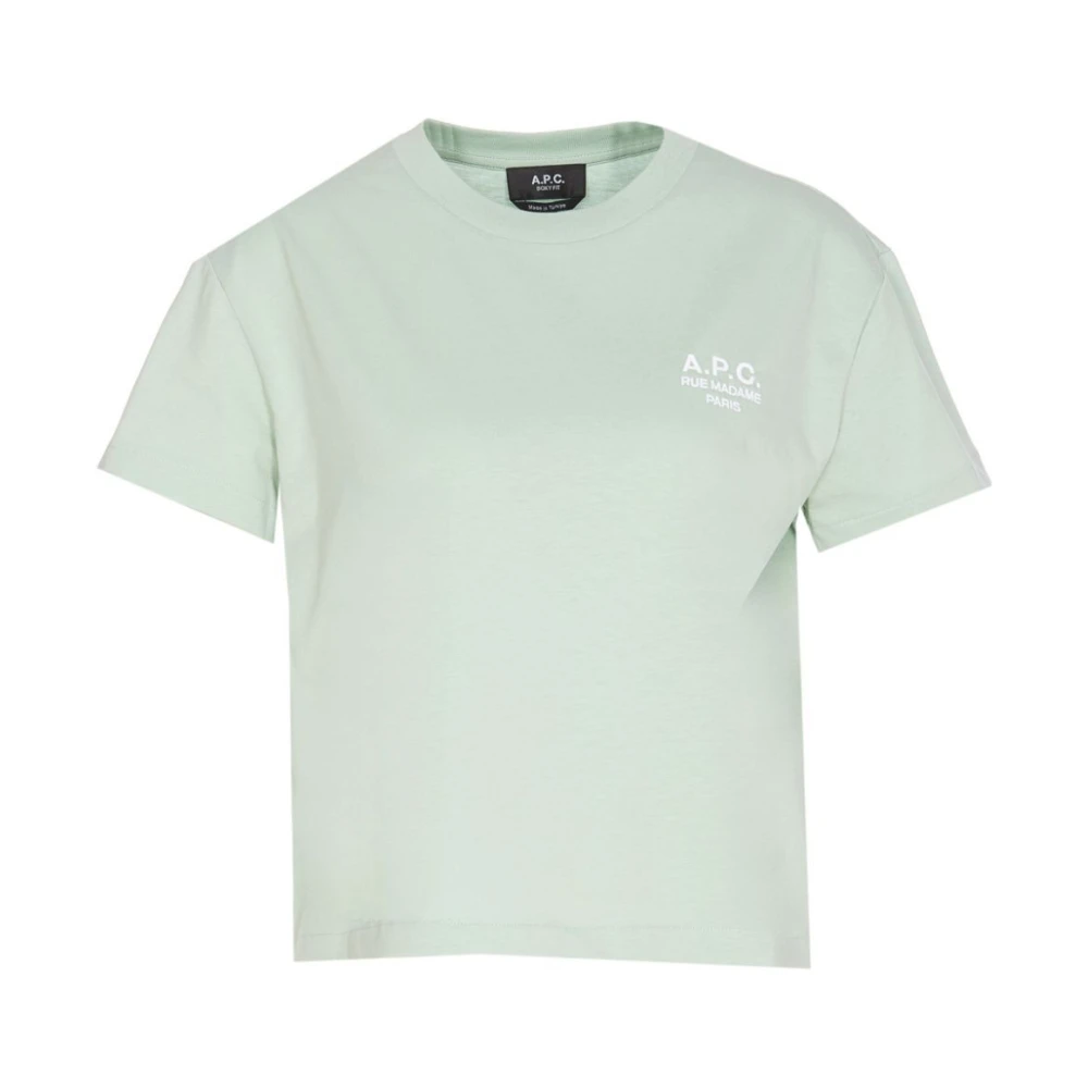 A.p.c. - Tops > T-Shirts - Green - A.p.c. - Modalova