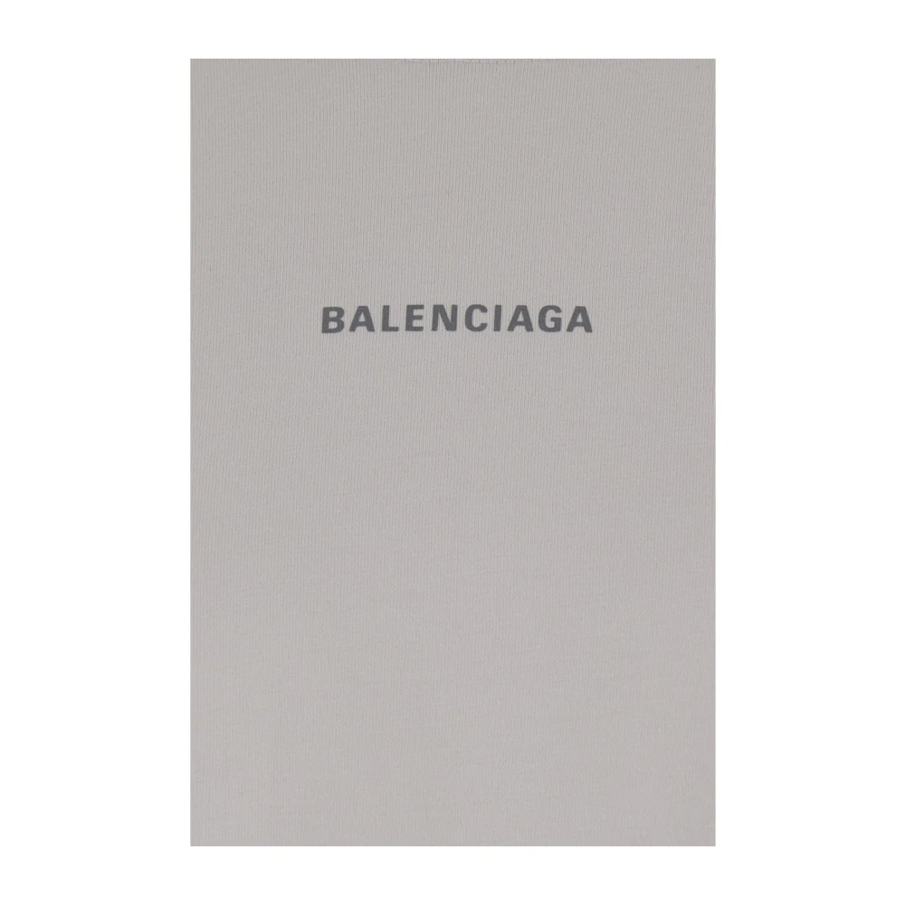 Balenciaga Logo Lettering Print Grijs T-shirt Gray Heren