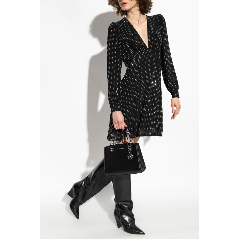 Michael Kors Jurk met glinsterende pailletten Black Dames