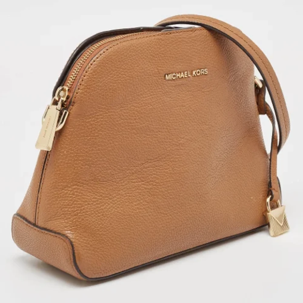 Michael Kors Pre-owned Leather crossbody-bags Brown Dames