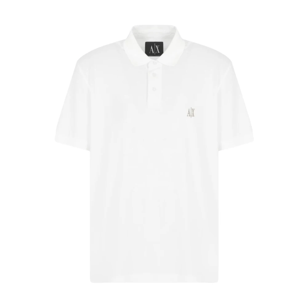 Armani Exchange Polo shirt met korte mouwen White Heren