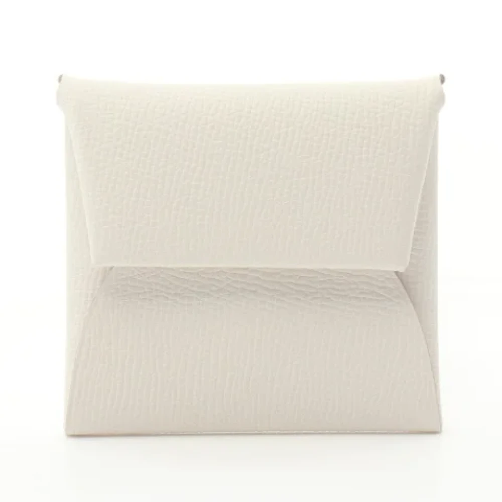 Hermès Vintage Pre-owned Leather wallets White Dames