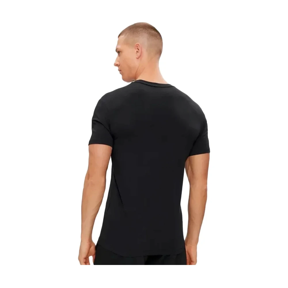 Emporio Armani Slim Fit Logo T-Shirt Zwart Black Heren