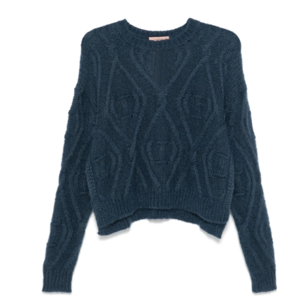 Twinset Stijlvolle Sweater Set Blue Dames