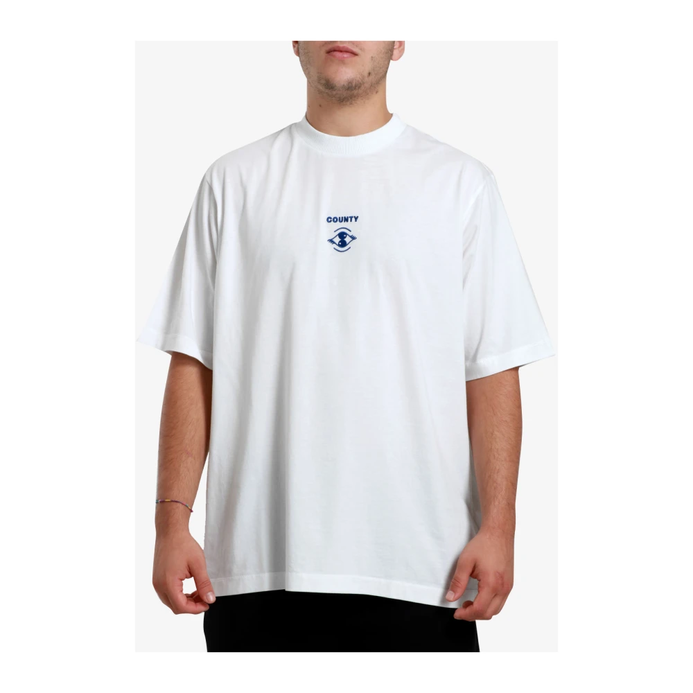 Marcelo Burlon Grafische Print Katoenen T-shirts en Polos White Heren
