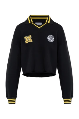 Kort Sweatshirt Med Märken