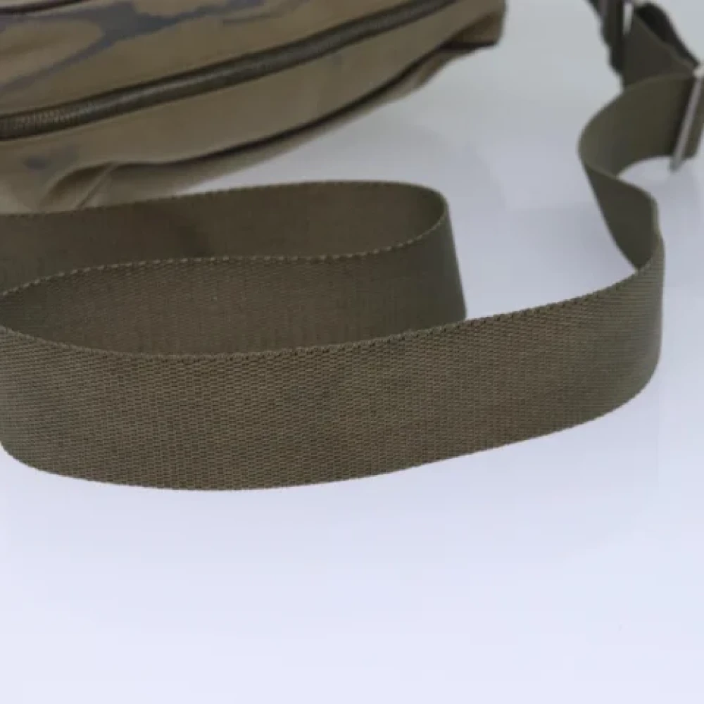 Prada Vintage Pre-owned Canvas prada-bags Brown Dames