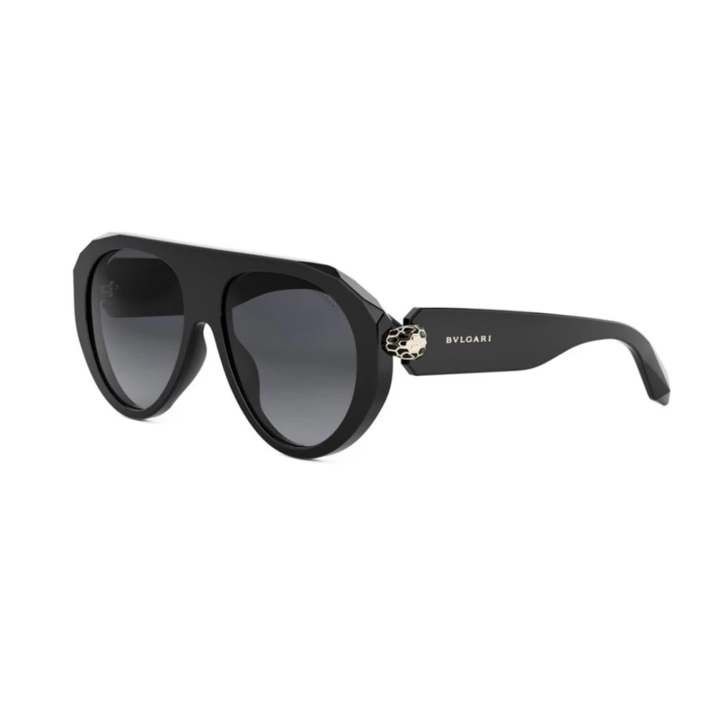 Bvlgari Black Sunglasses, Unisex, 56 Mm, Serpenti Forever Aviator Sunglasses