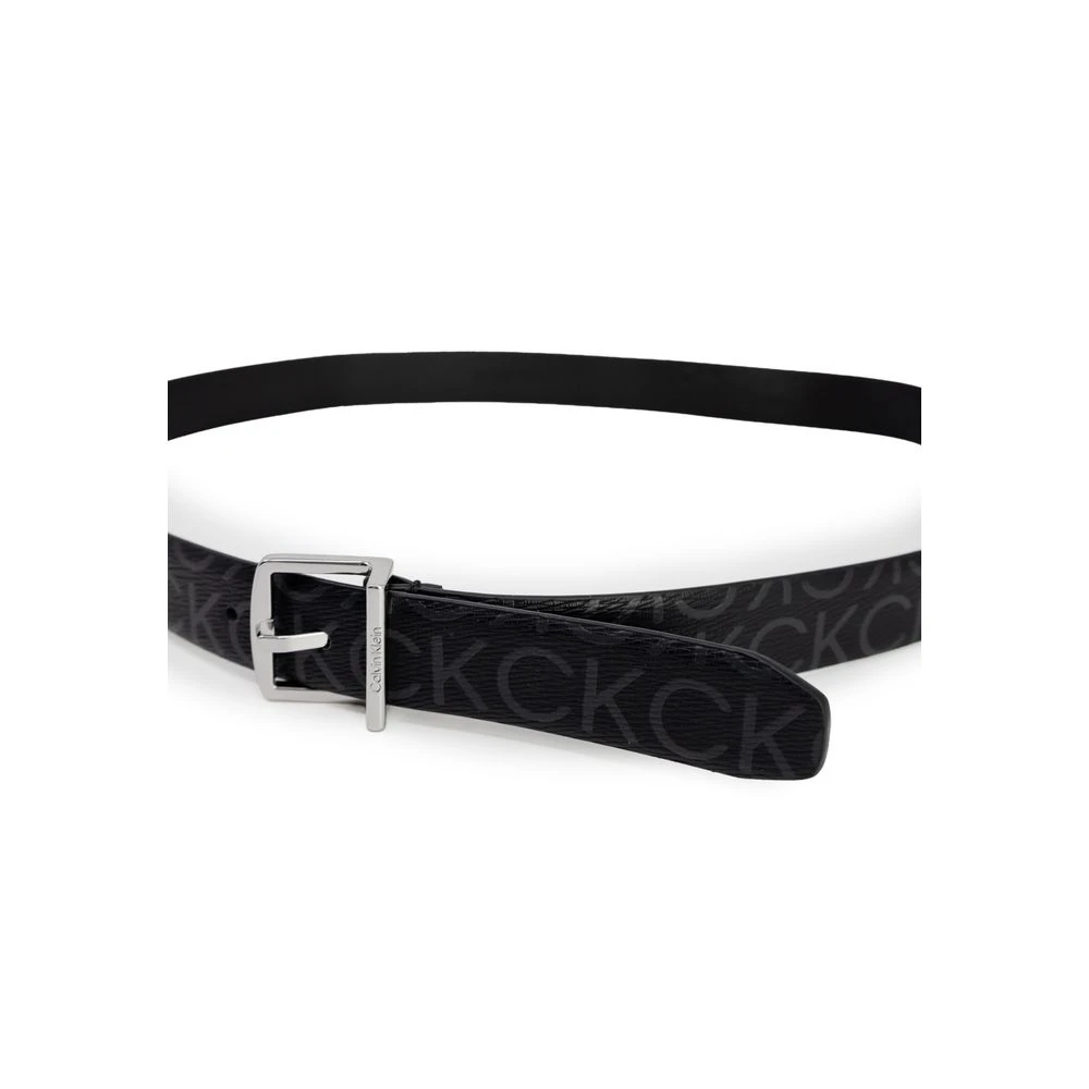 Calvin Klein Jeans Zwart Leren Damesriem Herfst Winter Collectie Black Dames