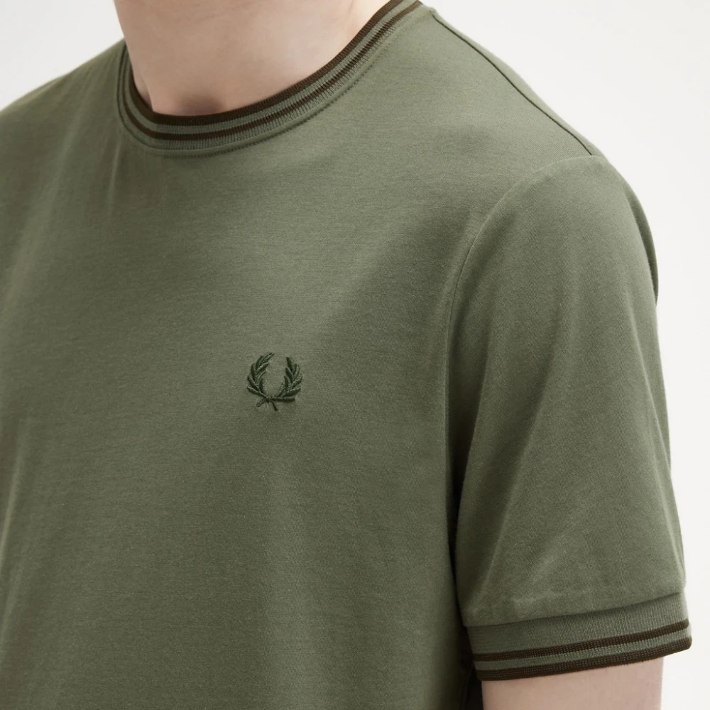 Fred Perry Twin Tipped T-Shirt Green Heren