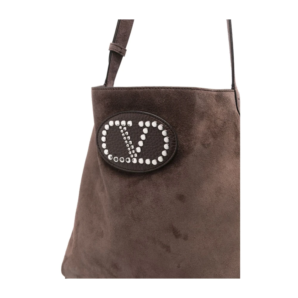 Valentino Garavani Bruine Schoudertas Herenmode Brown Heren