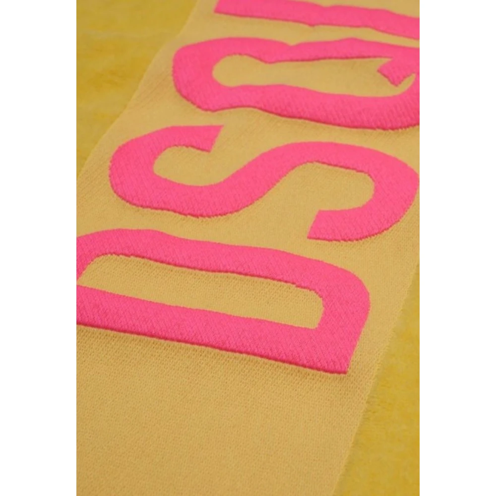 Dsquared2 Dames Logo Strandhanddoek Yellow Dames