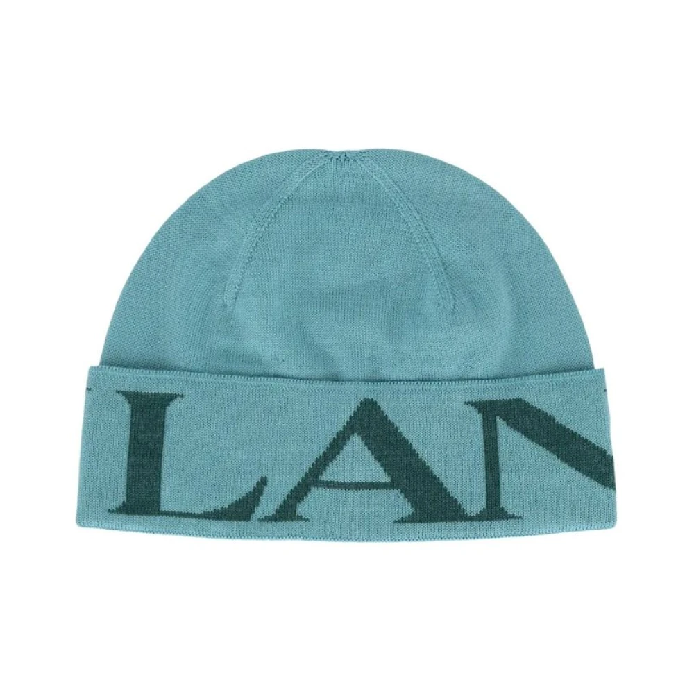 Lanvin Women's Blue Accessories, One Size, Bicolor Virgin Wool Beanie
