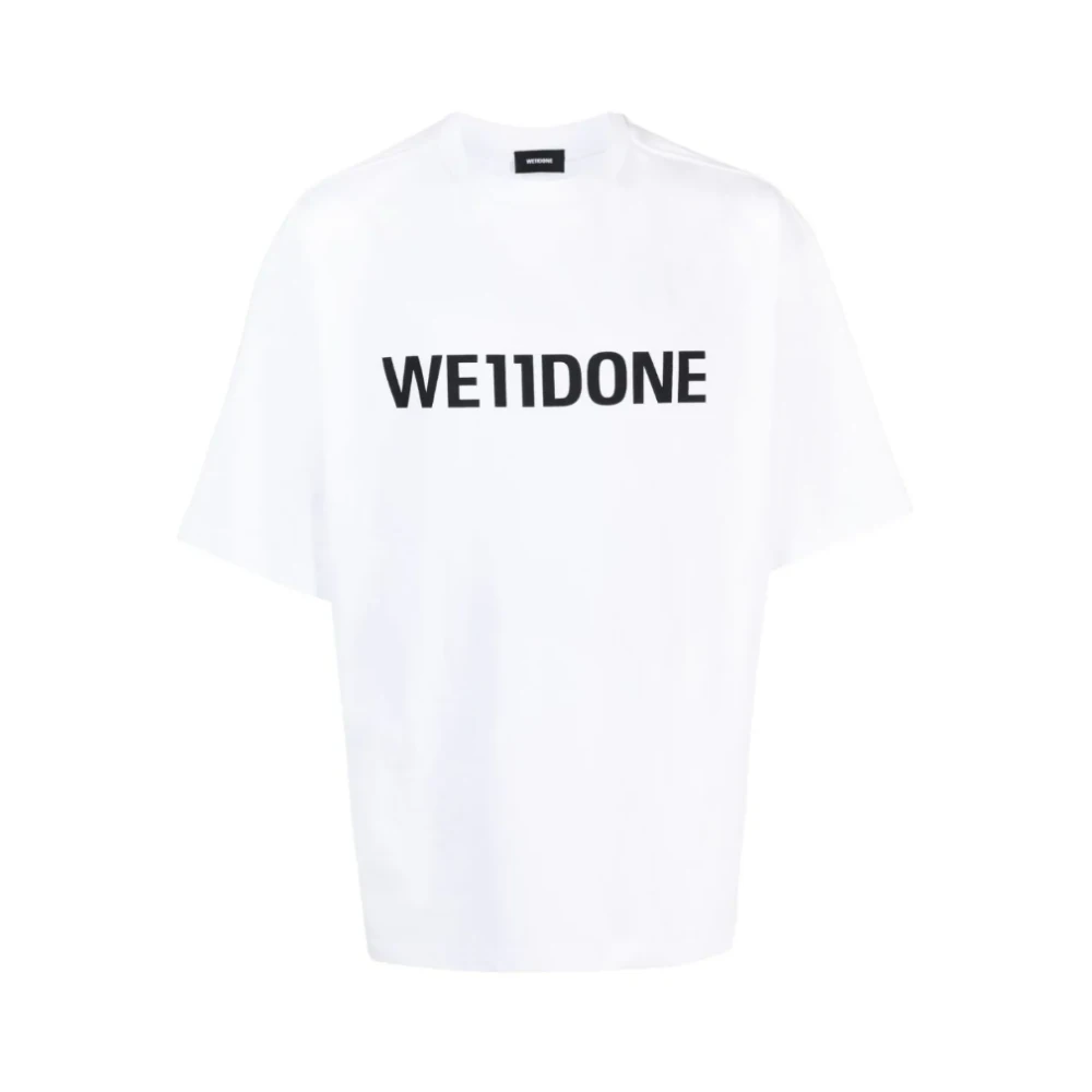We11Done T-shirt met opvallend logo White Heren