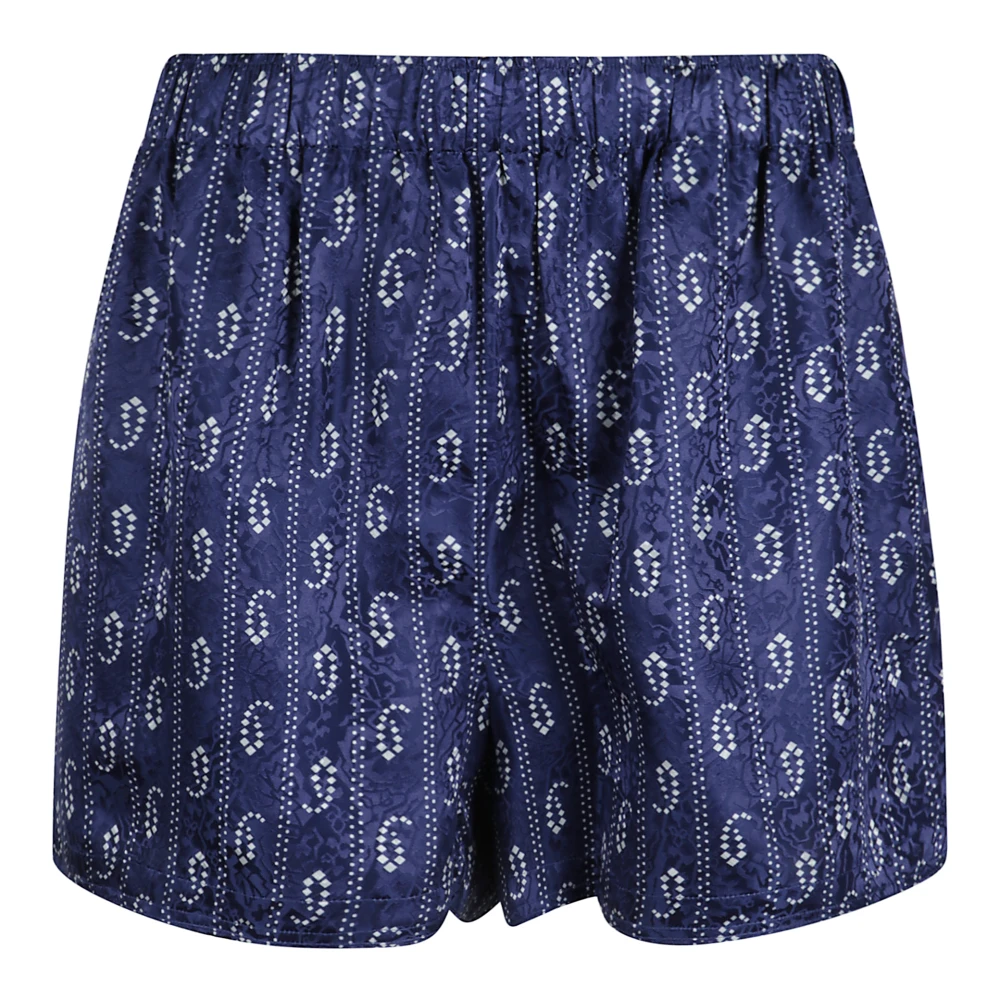 Tory Burch Women's Blue Pyjamas, S, Paisley Silk Shorts
