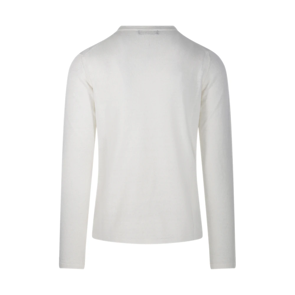 Roberto Collina Bianco Ronde Hals Sweater Rb2002 White Heren
