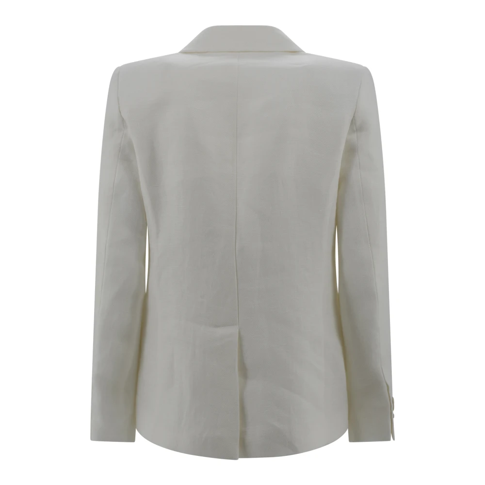 P.a.r.o.s.h. Roomblazer met knoopsluiting Beige Dames
